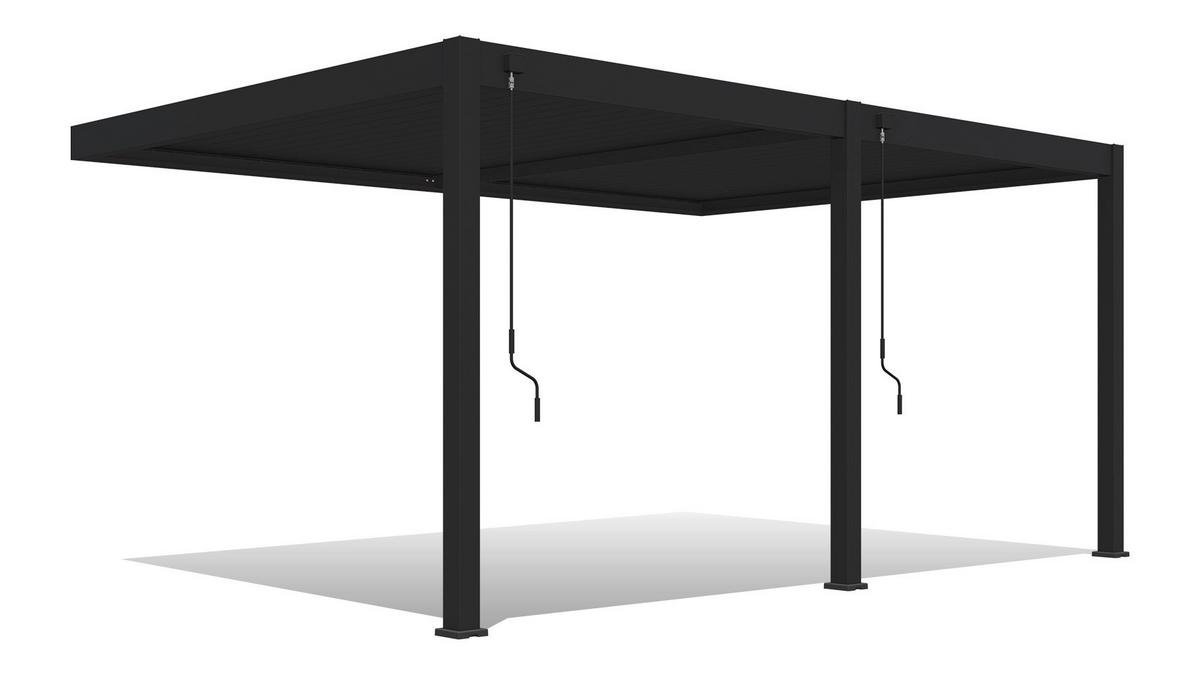 Pavillon Deluxe 530x360cm Wetterfest, Gartenpavillon - Anthrazit, Basics, Metall (530/255/360cm) - WEIDE