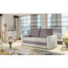 Schlafsofa Wave Creme, B: 150 Cm - Creme/Schwarz, Design, Textil (150/90/90cm) - MID.YOU