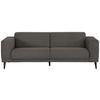 3-sitzer-sofa Oslo Anthrazit B: 218 Cm - Anthrazit/Schwarz, Design, Textil (218/77/93cm) - MID.YOU