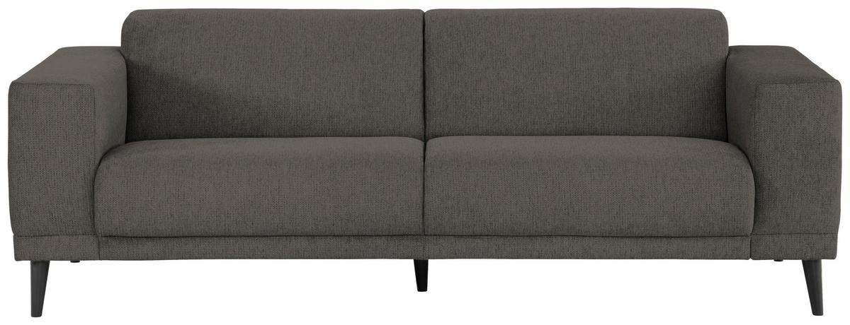 3-Sitzer-Sofa Oslo Anthrazit B: 218 cm - Anthrazit/Schwarz, Design, Textil (218/77/93cm) - MID.YOU