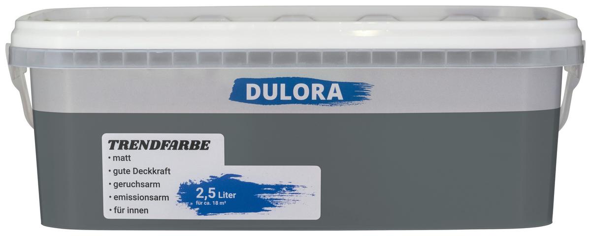 Wandfarbe Ambra Matt 2,5 L für 18 M2 Dispersionsfarbe - Dunkelgrau, Trend (28,6/10/20cm) - Dulora