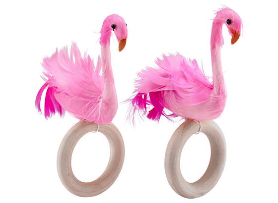 Prsteň Na Servítky Flamingo - pink, Štýlový, drevo (5/15cm) Prsteň Na Servítky Flamingo - pink, Štýlový, drevo (5/15cm)