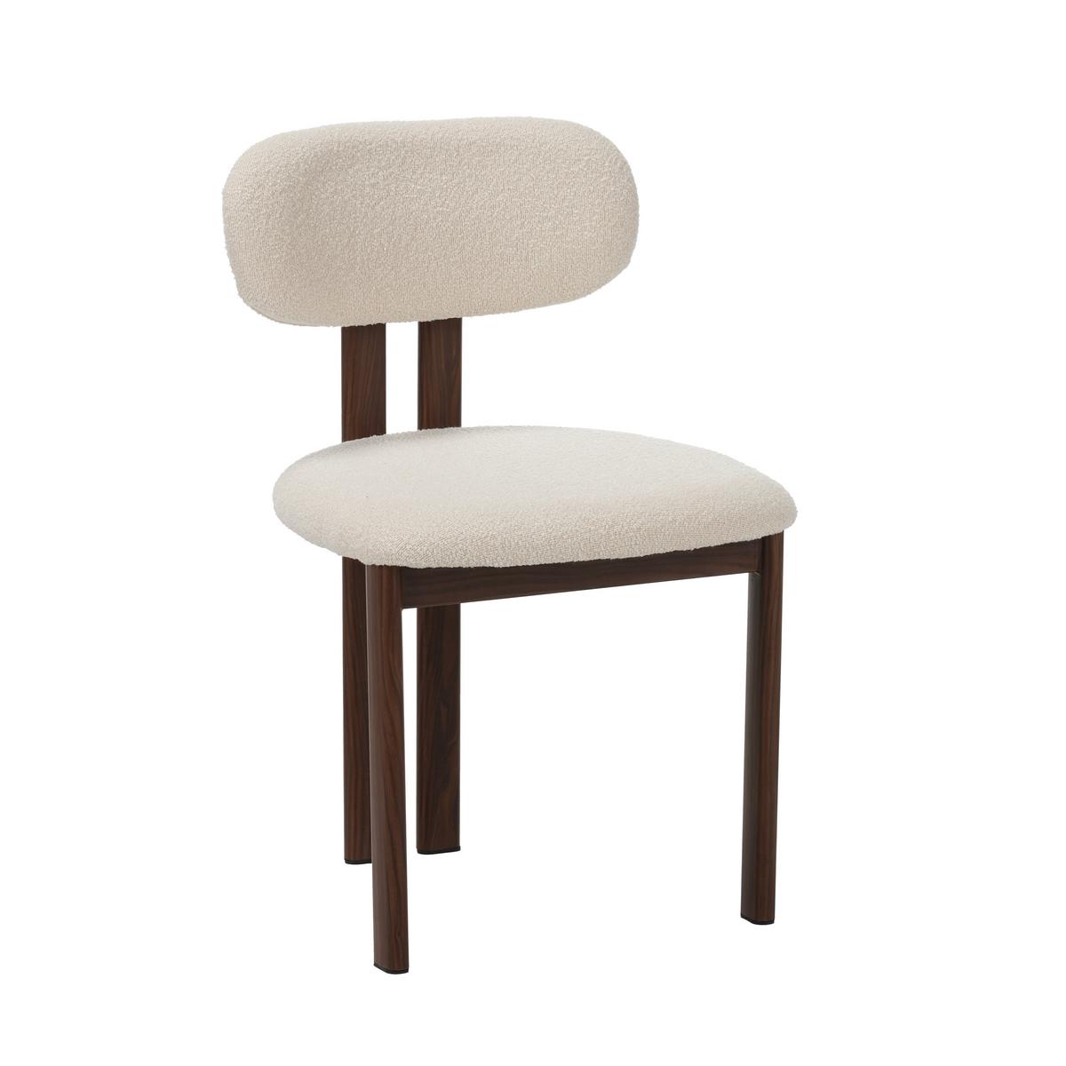 STUHL-SET Elfenbein B: 50cm - Elfenbein, MODERN, Textil/Metall (50/80/52cm) - Livetastic
