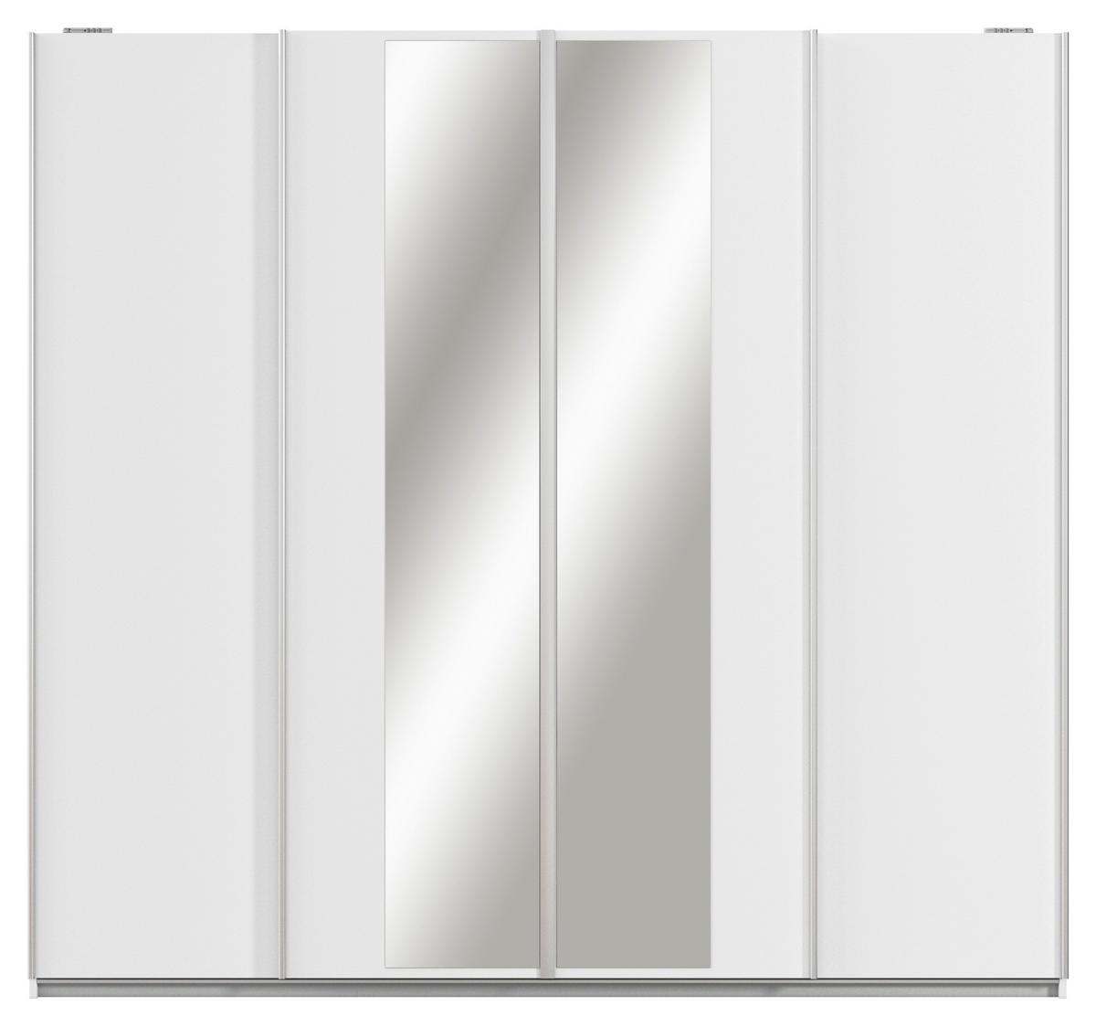 Schwebetürenschrank Altera Weiß B: 226 Cm - Klar/Weiß, MODERN, Holzwerkstoff (226/211/62cm) - Rauch Möbel