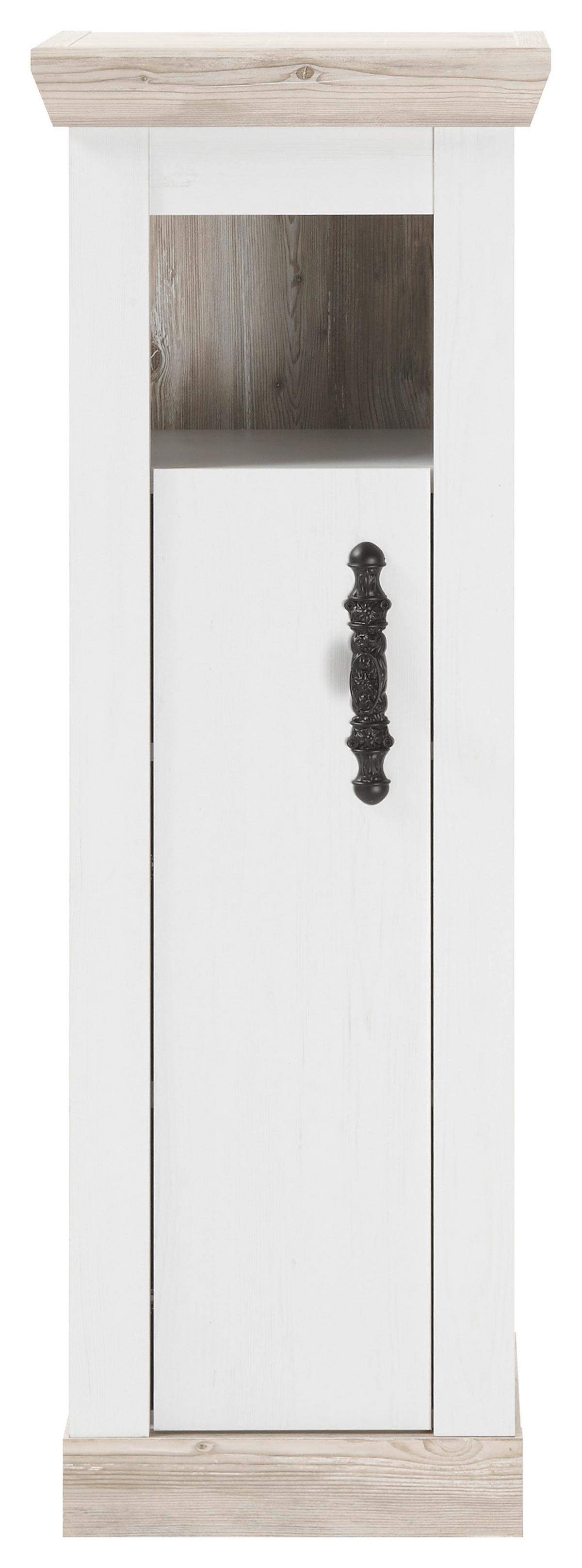 Badezimmer Florenz Pinienfarben B: 205cm - Weiß/Pinienfarben, Design, Naturmaterialien/Holzwerkstoff (205/200/46cm) - MID.YOU