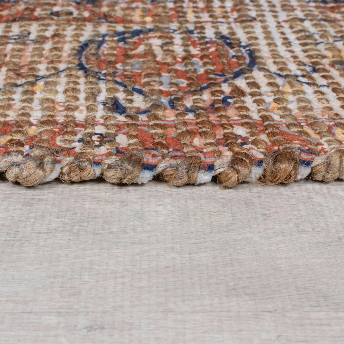 Juteteppich Miley Jute Tradtnl Blue 80x150 - Blau, Basics, Textil (80/150cm)