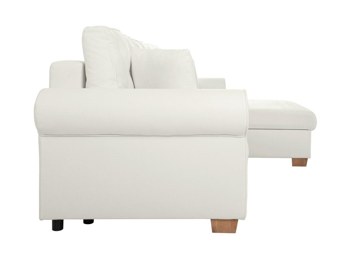 Ecksofa Arles Hellgrau 80 S: 266x161 Cm - Buchefarben/Hellgrau, Design, Textil (266/161cm) - MID.YOU