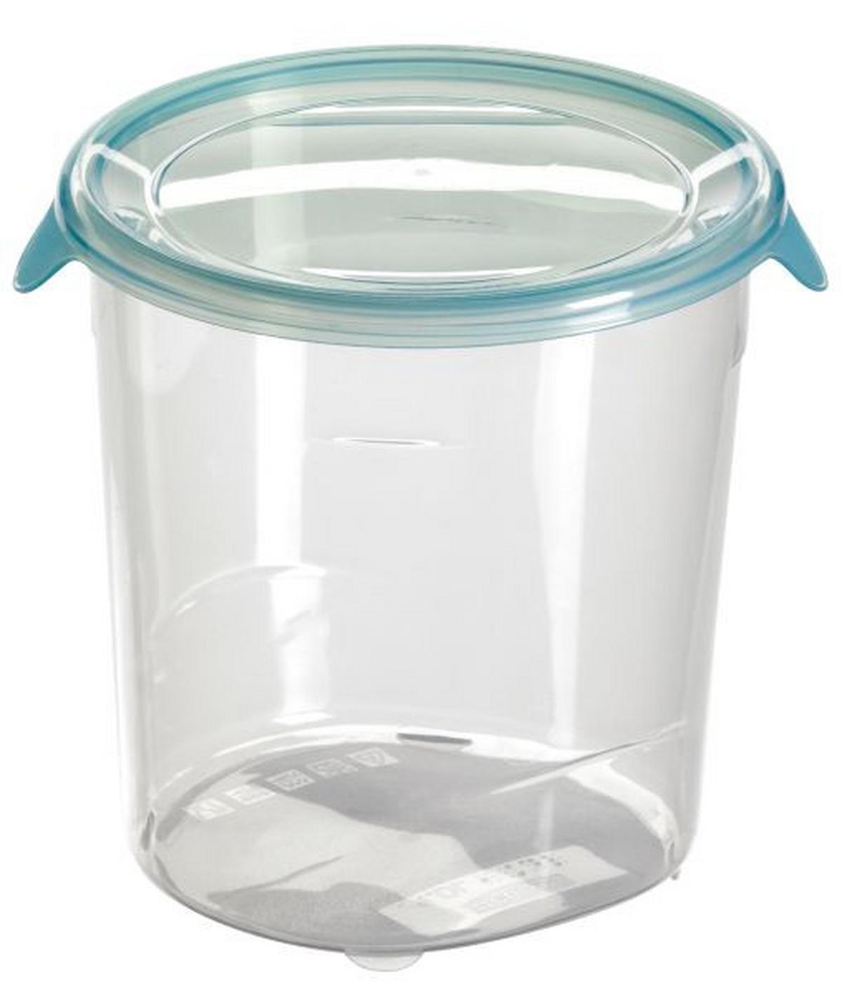 Ételtároló Edény 1 Liter, Fresh & Go - kék/átlátszó, Konventionell, műanyag (12,5/12,5/12,5cm)