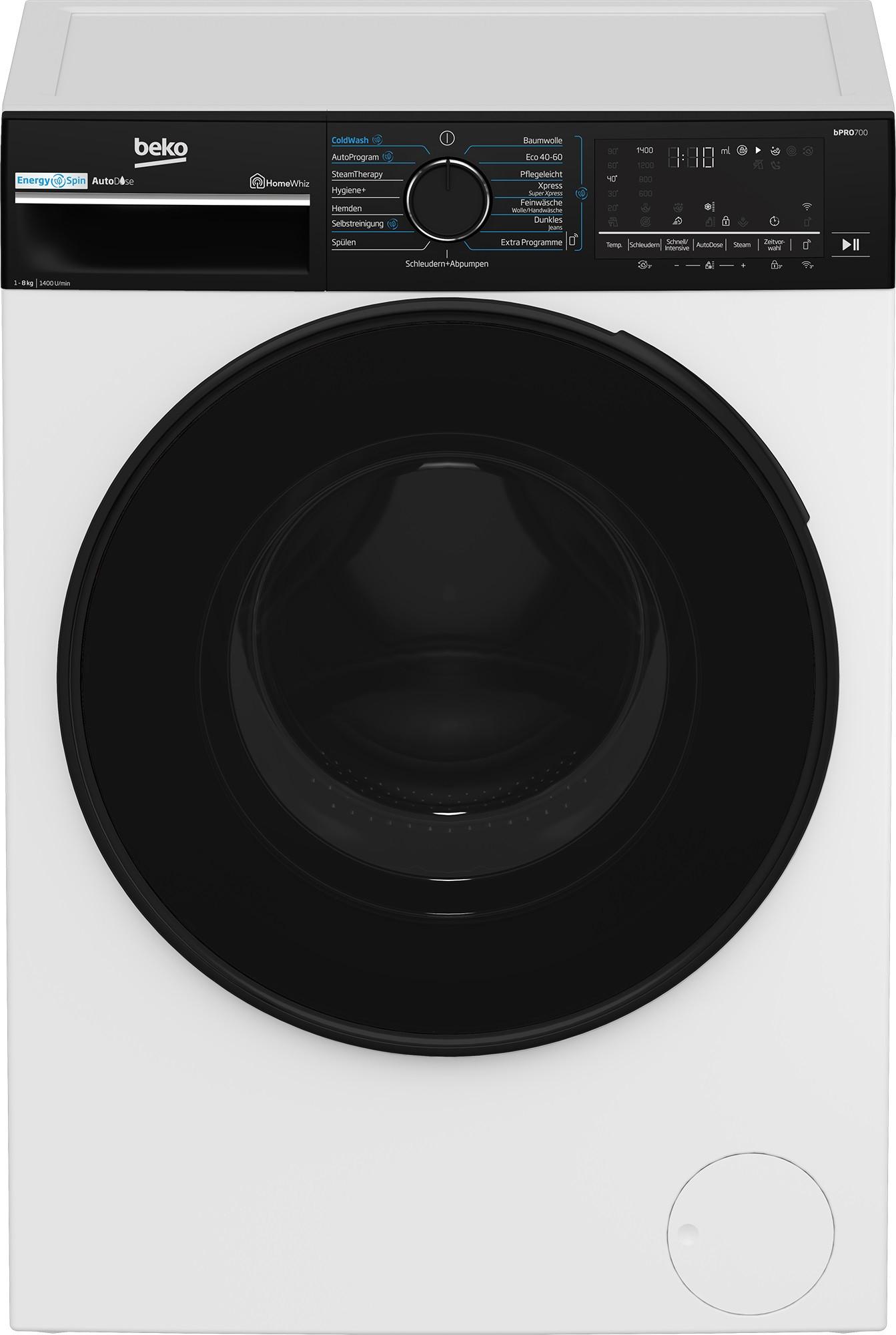 Waschmaschine B7WFU68416W Füllmenge ca. 8 kg, EEKL: A - Basics (60/84,5/55cm) - Beko