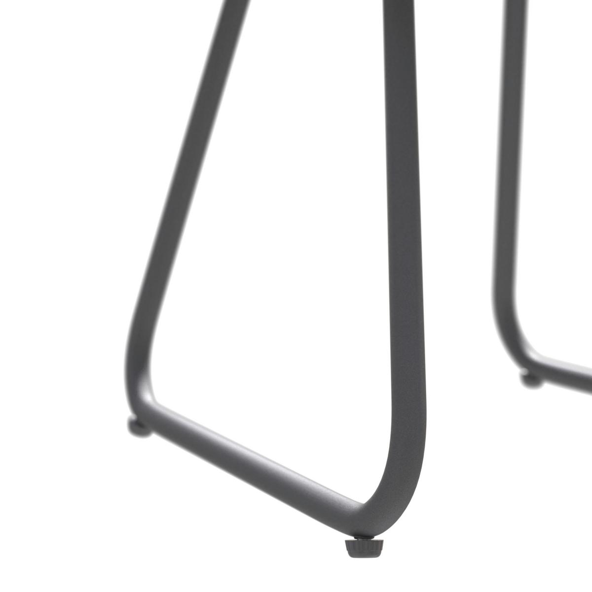 Balkonset Braga - Anthrazit/Hellgrau, MODERN, Textil/Metall - Beldano