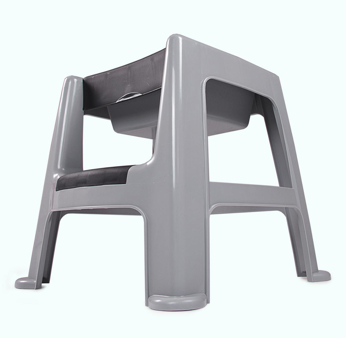 Tritthocker Escapeau Grau - Grau, Basics, Kunststoff (44/47/47cm)