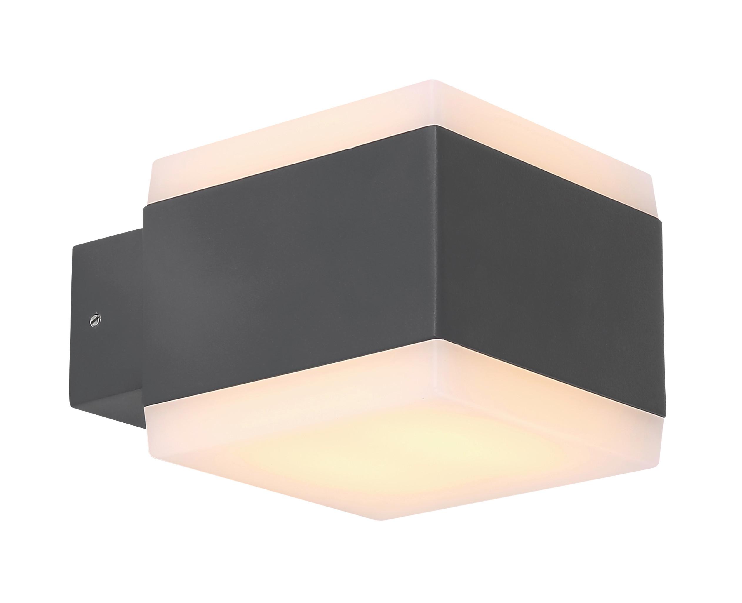 Led Außenleuchte Slice 15 Watt Kunststoff, Wandmontage - Basics, Kunststoff/Metall (11/9cm) - Globo