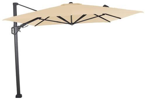 Ampelschirm Sunset N+ BxHxT 350x 252x260 cm Anthrazit/Creme - Anthrazit/Creme, KONVENTIONELL, Textil/Metall (350/260cm) - Siena Garden