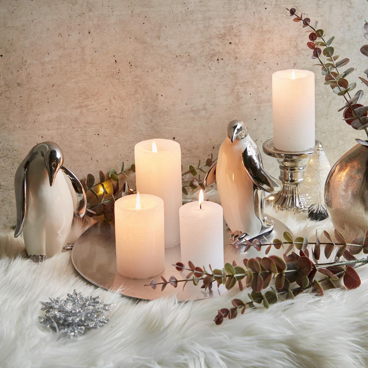 Kunstpflanze Eukalyptuszweig Lila L: 73 cm, Mira - Lila/Grau, Natur, Kunststoff (73cm)