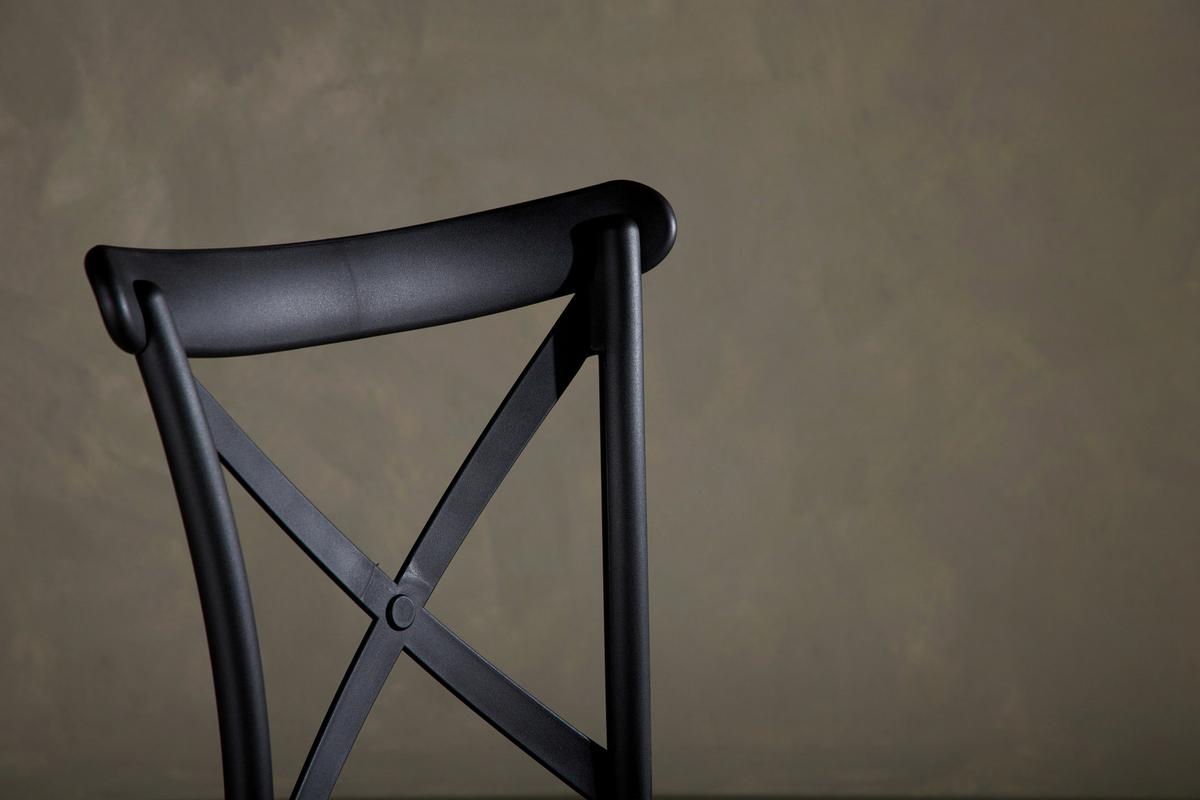 Stuhl-set Crosett - Schwarz, Design, Kunststoff (52/90/55cm) - Livetastic