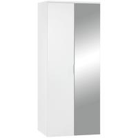 Schuhschrank Weiß Mit Spiegeltür B: 80 Cm - Weiß, MODERN, Holzwerkstoff (80/190/38cm)