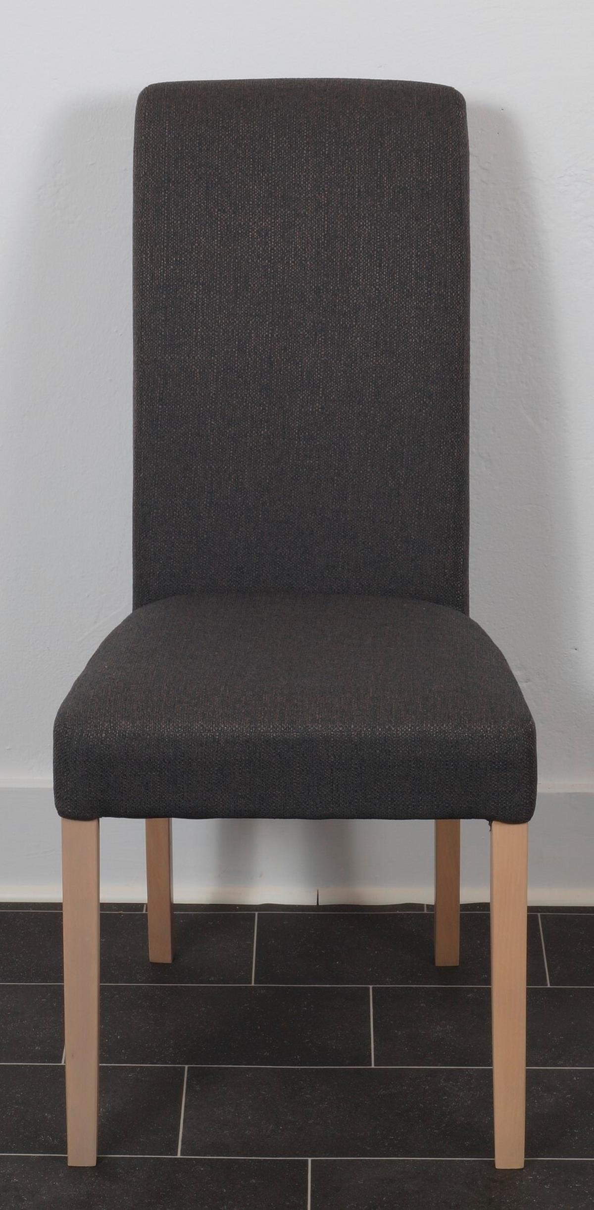 Stuhl-Set Duisburg Stuhl Artemis D.grau/Eiche D. B:42cm - Dunkelgrau/Sonoma Eiche, KONVENTIONELL, Holz/Textil (42/98/63cm) - MID.YOU