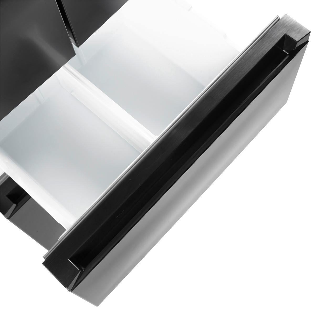 Kühl-gefrier-kombination Skmfdfddid -Top- - Schwarz, Basics, Glas/Kunststoff (68,6/178/70,3cm) - Mican