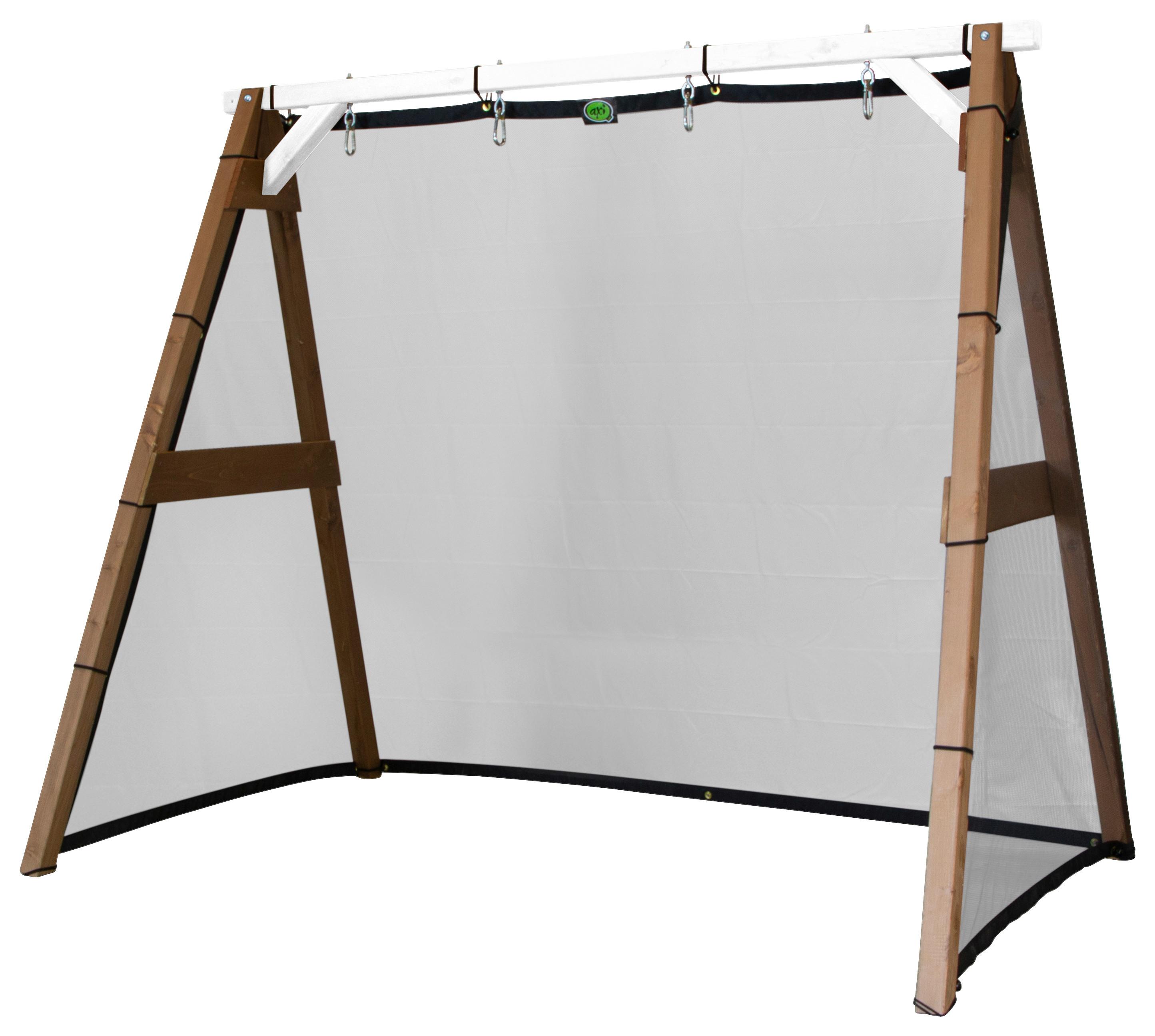 Fußballtor A030.210.03 - Braun/Weiß, KONVENTIONELL, Holz (254/207/160cm) - Ambia Garden