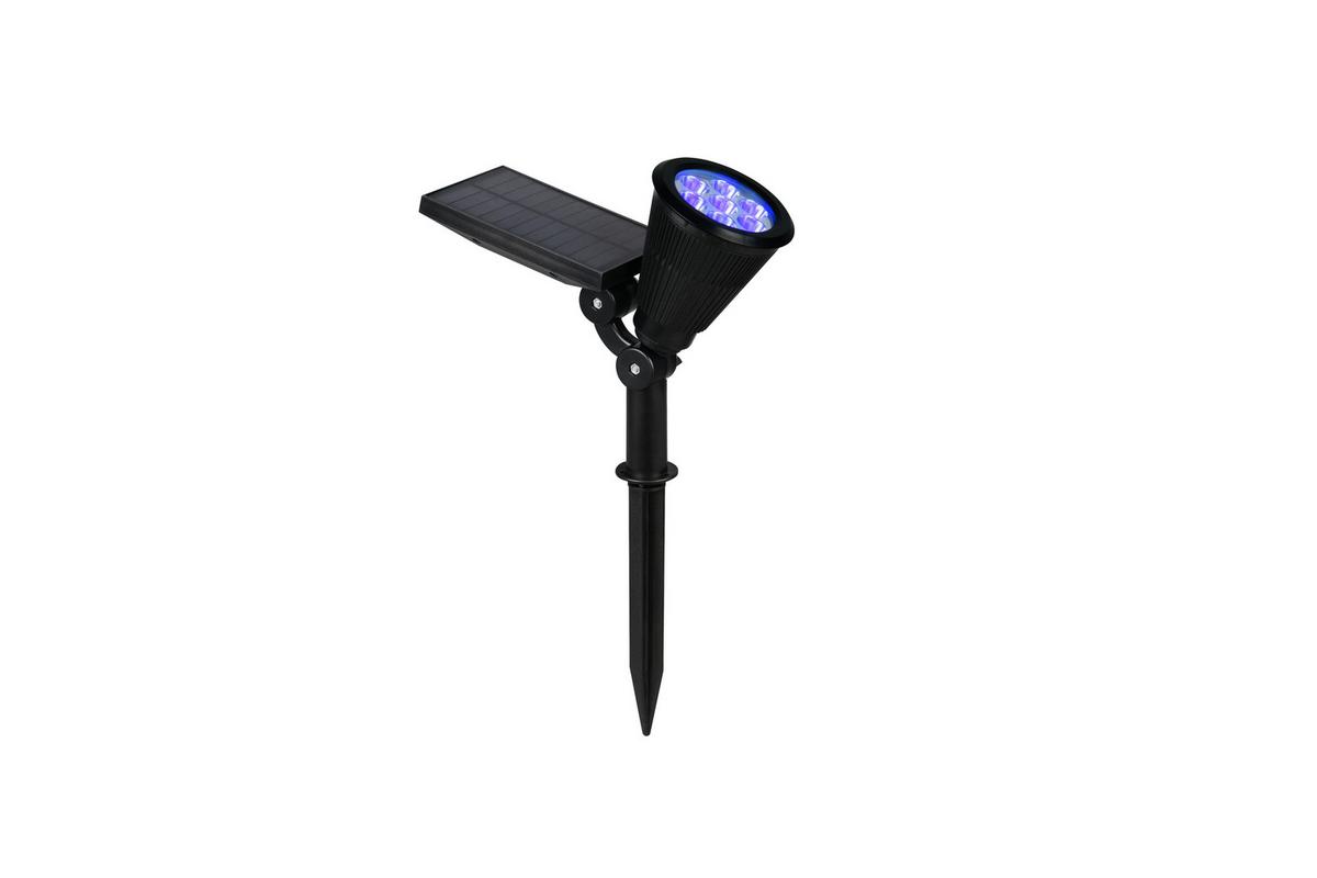Solarleuchte Festival Schwarz L: 9 cm - Schwarz, KONVENTIONELL, Kunststoff (9/36/24cm)