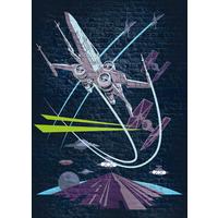 Fototapete Star Wars Concrete X-Wing - Multicolor, Trend, Textil (200/280cm)