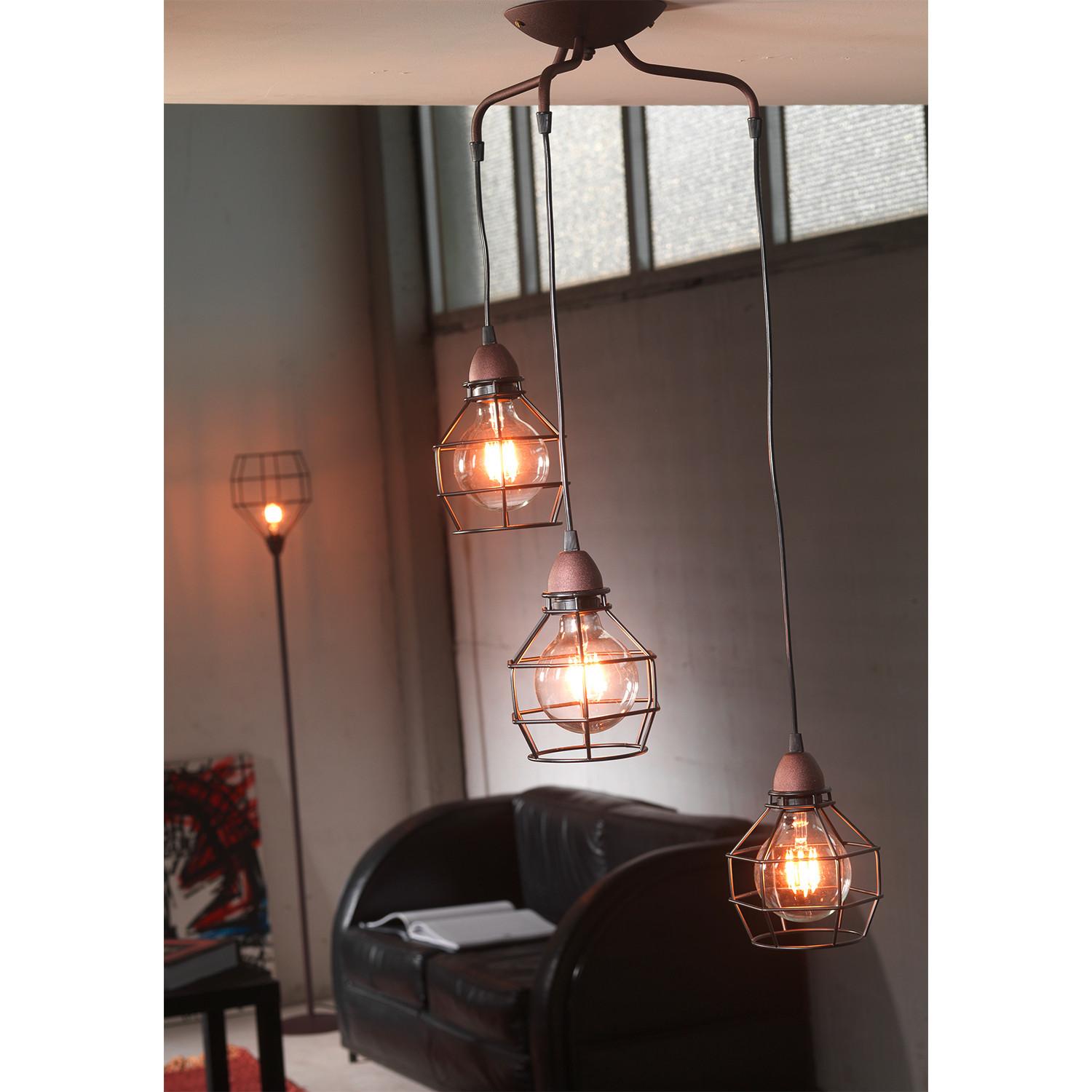 Hängeleuchte 4859/S3 - Schwarz, LIFESTYLE, Metall (40/94cm)