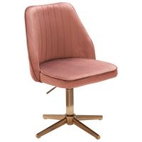 Otočná stolička ružová - zlatá/ružová, Konventionell (60/100/60cm) - MID.YOU