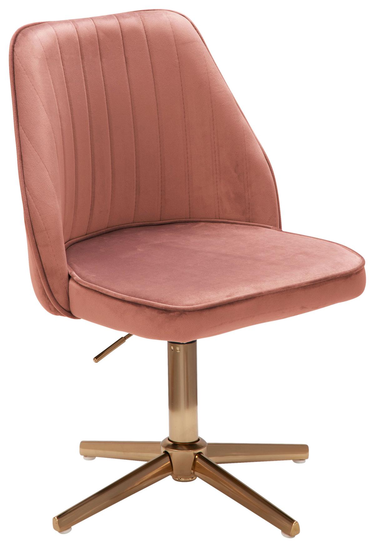 Otočná stolička ružová - zlatá/ružová, Konventionell (60/100/60cm) - MID.YOU