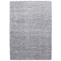 Hochflor Teppich Hellgrau Life 160x230 cm - Hellgrau, KONVENTIONELL, Textil (160/230cm) - Novel