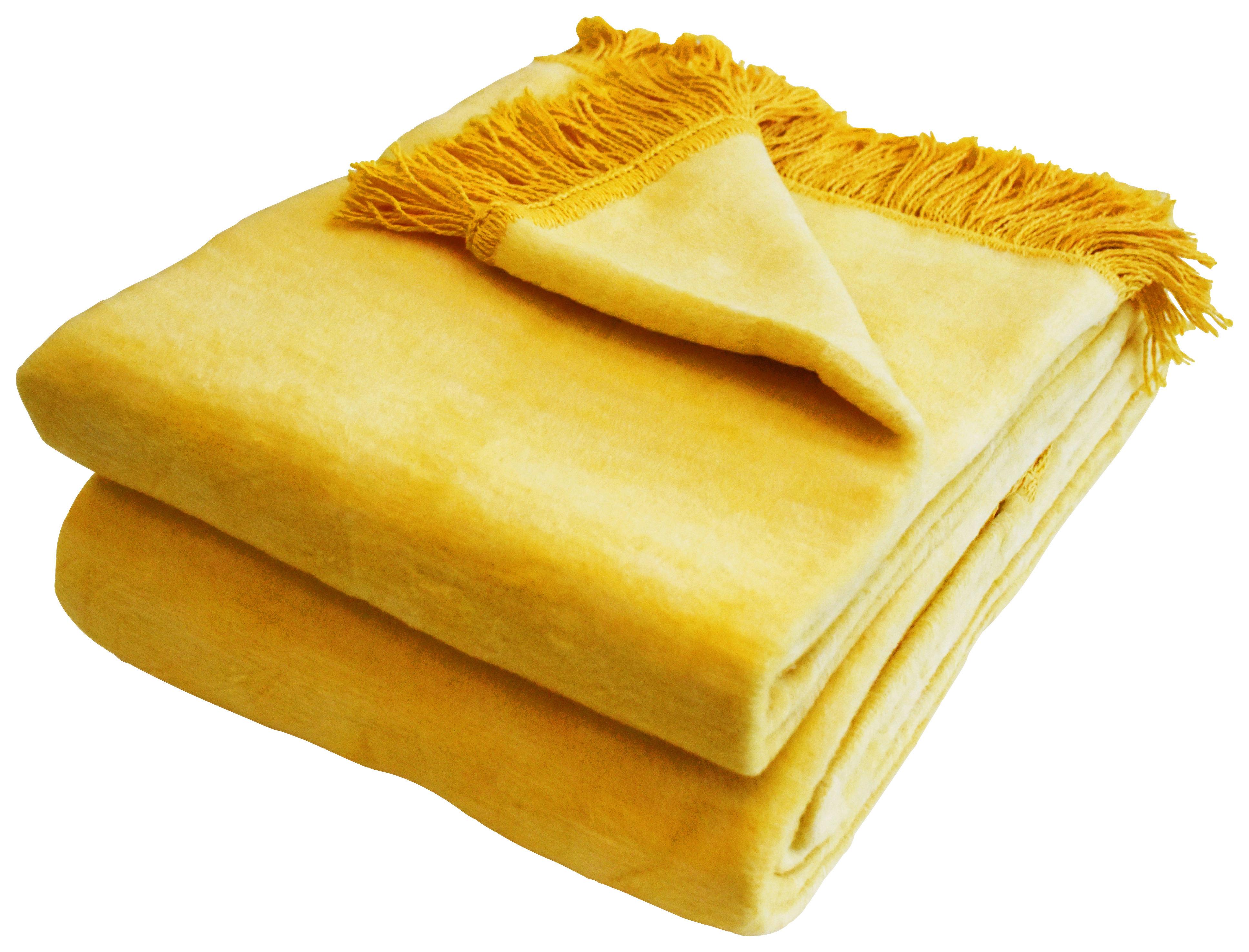 Deka El Sol, 150/200cm, žlutá - hořčicově žlutá, textil (150/200cm) - Modern Living