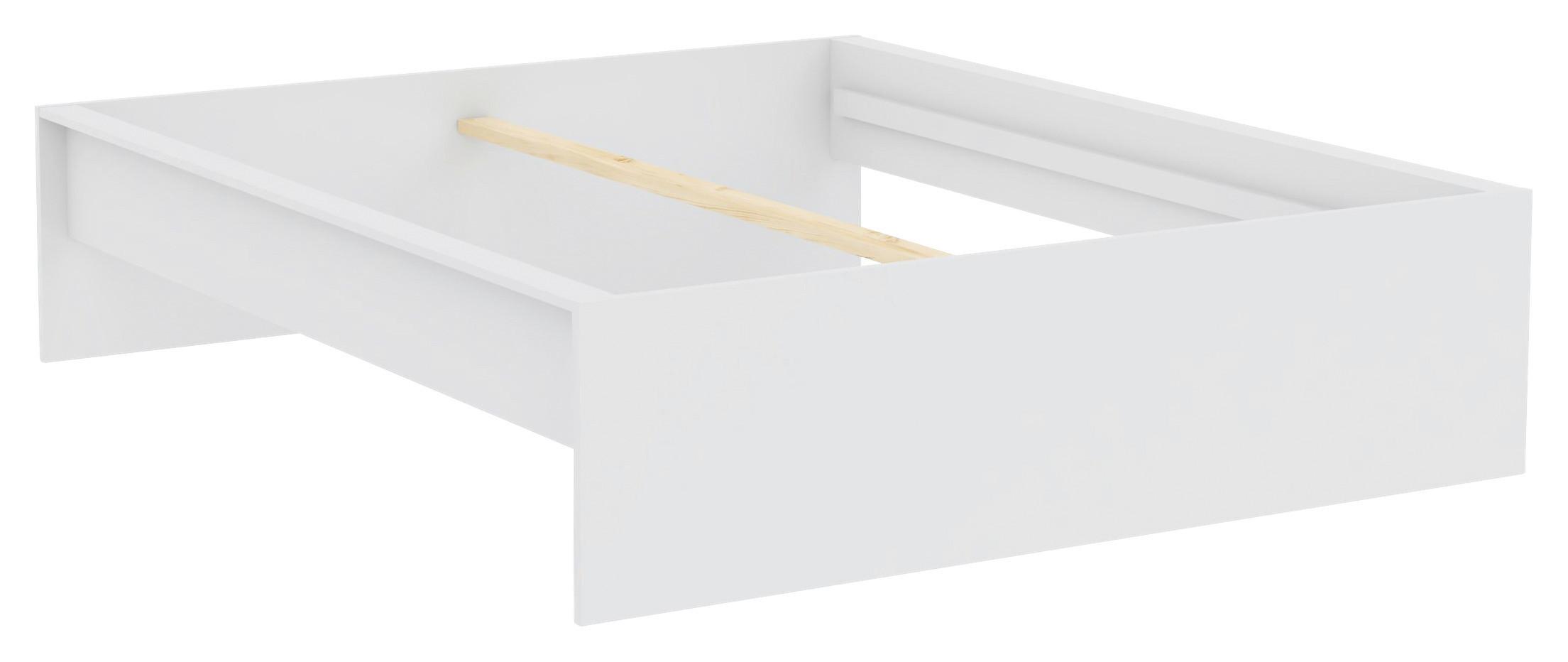 POSTEĽNÝ RÁM UNIT 160 - biela, Konventionell, kompozitné drevo (160/200cm) - Ondega