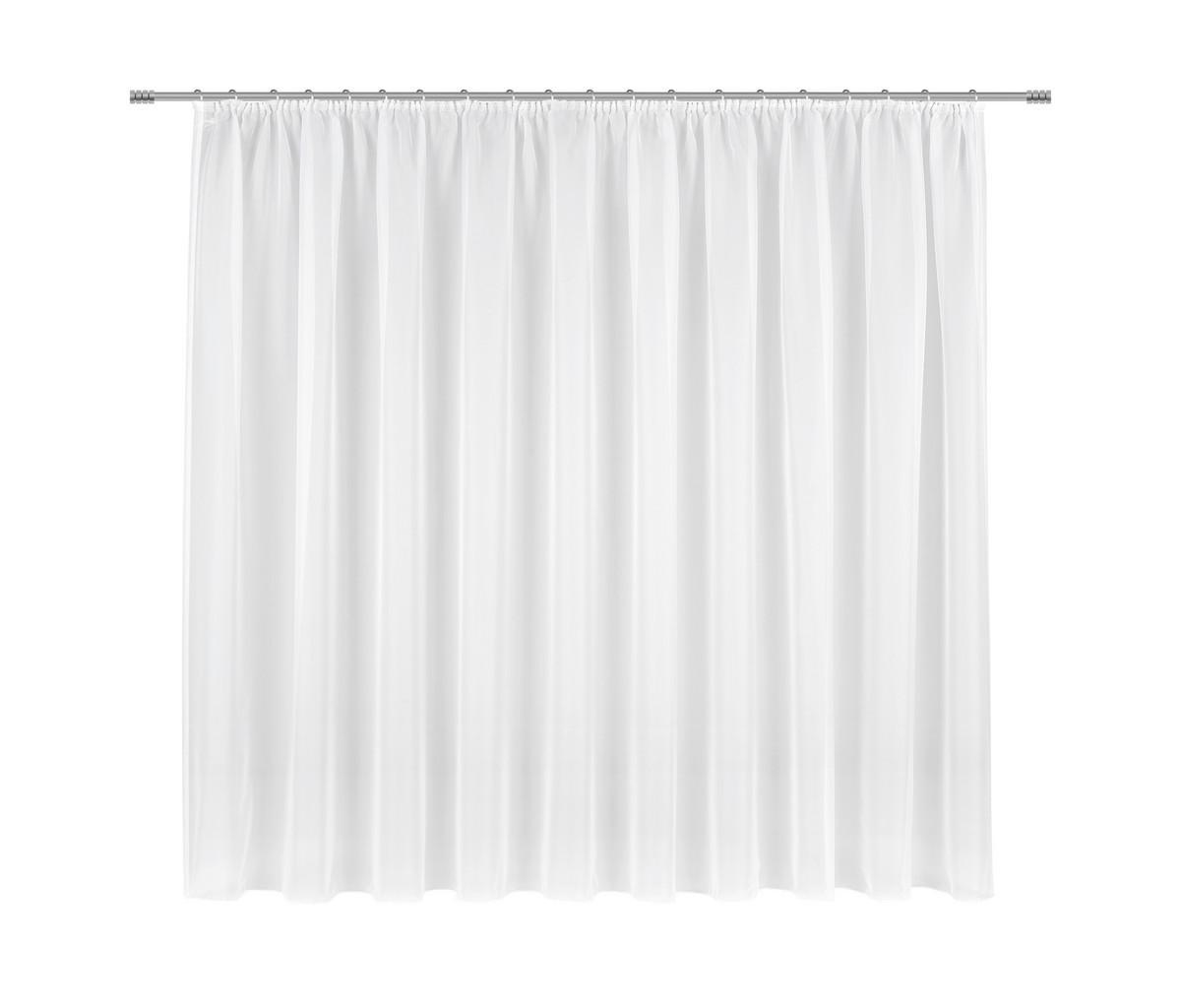 Kusová záclona Anna store, 300/145cm - bílá, Konvenční, textil (300/145cm) - Based