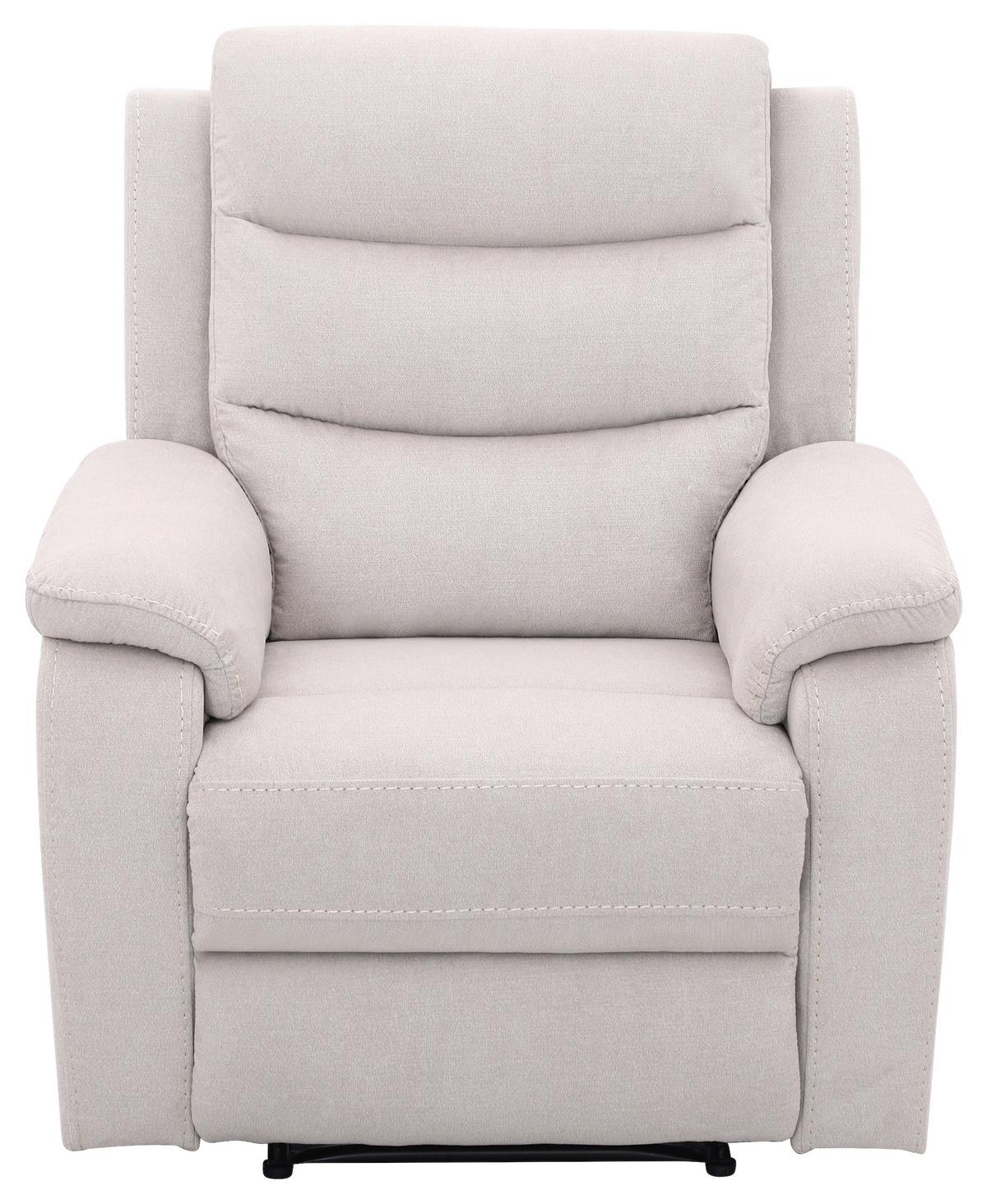 Relaxačné kreslo MANCHESTER, béžová - čierna/béžová, Konventionell, textil/plast (82/103/96cm) - Based