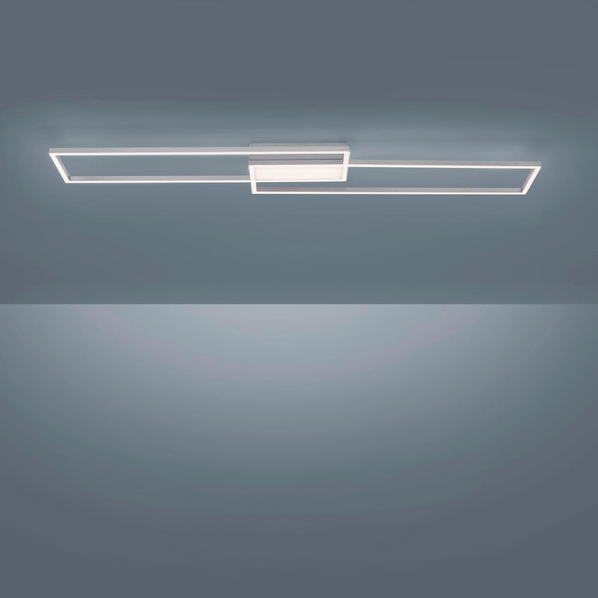Led-deckenleuchte L: 109,5 Cm Mit 3 Helligkeitsstufen - Silberfarben, Basics, Kunststoff/Metall (109,5/25,5/6cm)