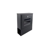 Briefkasten Anthrazit Rohan Mit Sichtfenster - Anthrazit, Design, Metall (30/33/9,5cm) - Homezone