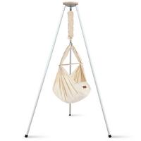 Federwiege Sw-Set-Ft-001 - Beige/Weiß, Basics, Holz/Textil (135/194/135cm) - SCHMUSEWOLKE