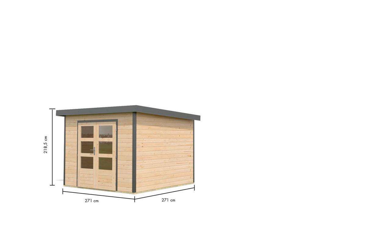 Gartenhaus Aetos 6 B 40132 Aetos 6 B - Basics, Holz/Metall (271/218/271cm)