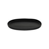 Servierplatte Uno Keramik Schwarz D: Ca. 33 Cm - Schwarz, Trend, Keramik (33cm) - Creatable