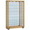 Vitrine Lumo Buchefarben B: 59 cm - Buchefarben/Schwarz, MODERN, Glas/Holzwerkstoff (59/91,3/18cm) - MID.YOU