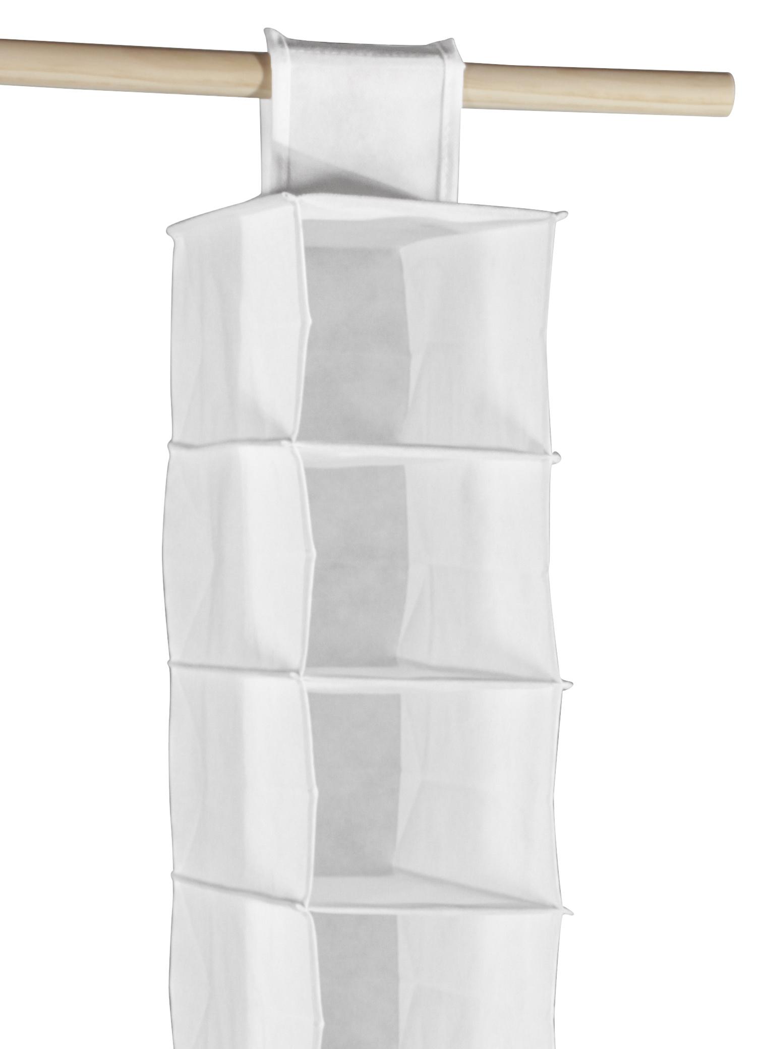 ZÁVESNÉ ÚLOŽNÉ PRIESTORY CLIFF 1 - biela, Modern, textil (15,5cm)
