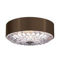 Deckenleuchte Fe-Botanic-F-S - Messingfarben/Braun, KONVENTIONELL, Glas/Metall (35.2/13.7cm) - Elstead Lighting