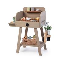 Kindergrill BBQ Chef Holz Grau LxBxH: 68x37x79 cm - Grau, Basics, Holz (68/37/79cm) - MUDDY BUDDY