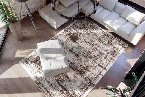 Webteppich Braun/Taupe 120x170 cm - Taupe/Braun, Design, Textil (120/170cm) - Kayoom
