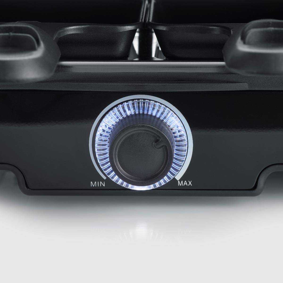 RACLETTE-GRILL 1400W, Keramikbeschichtung - Schwarz, Basics, Kunststoff (42/12/28cm) - Severin