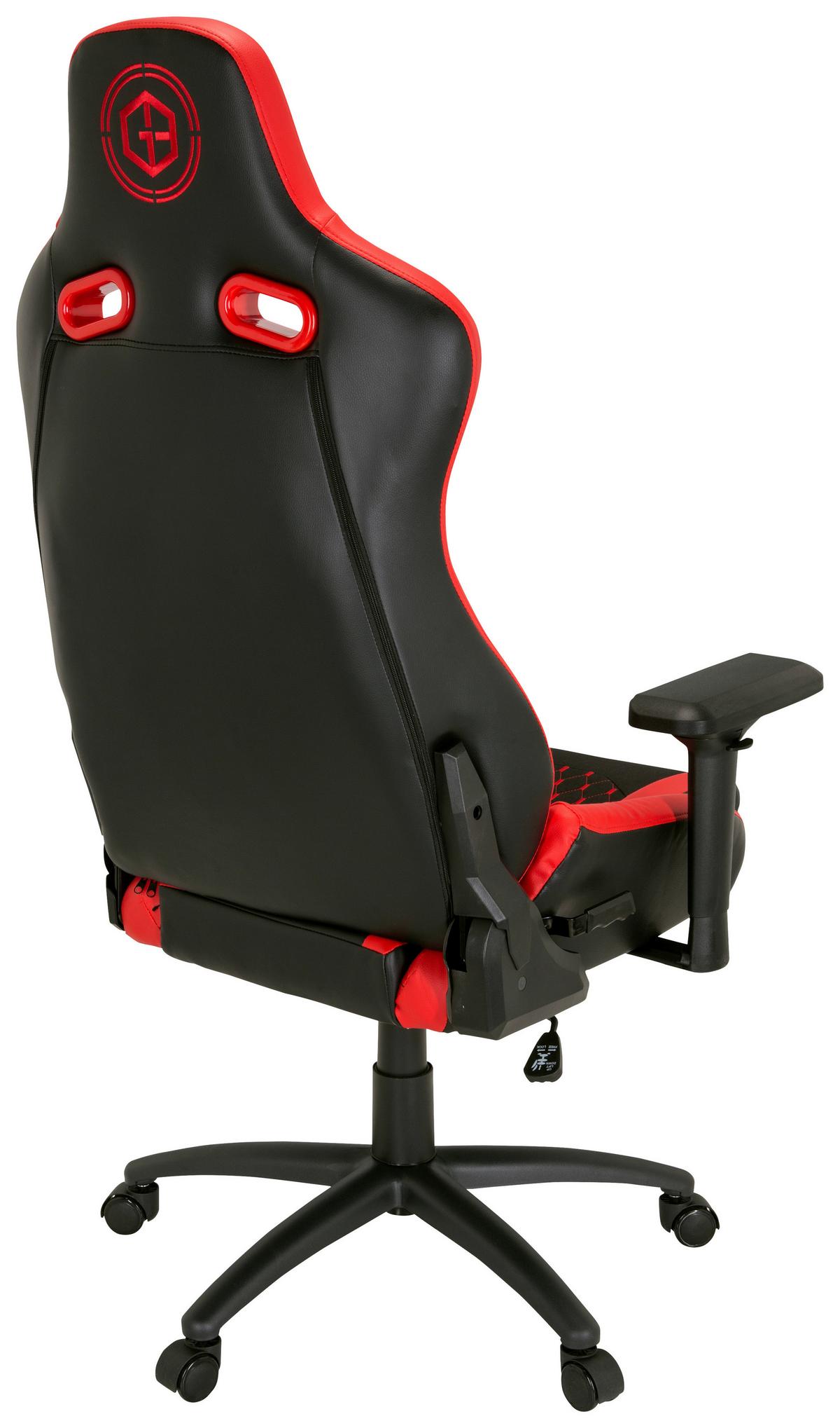 Gamingstuhl Gamebreaker Sx 04 Lederlook Schwarz/rot - Rot/Schwarz, MODERN, Kunststoff/Textil (74/137/66cm) - MID.YOU