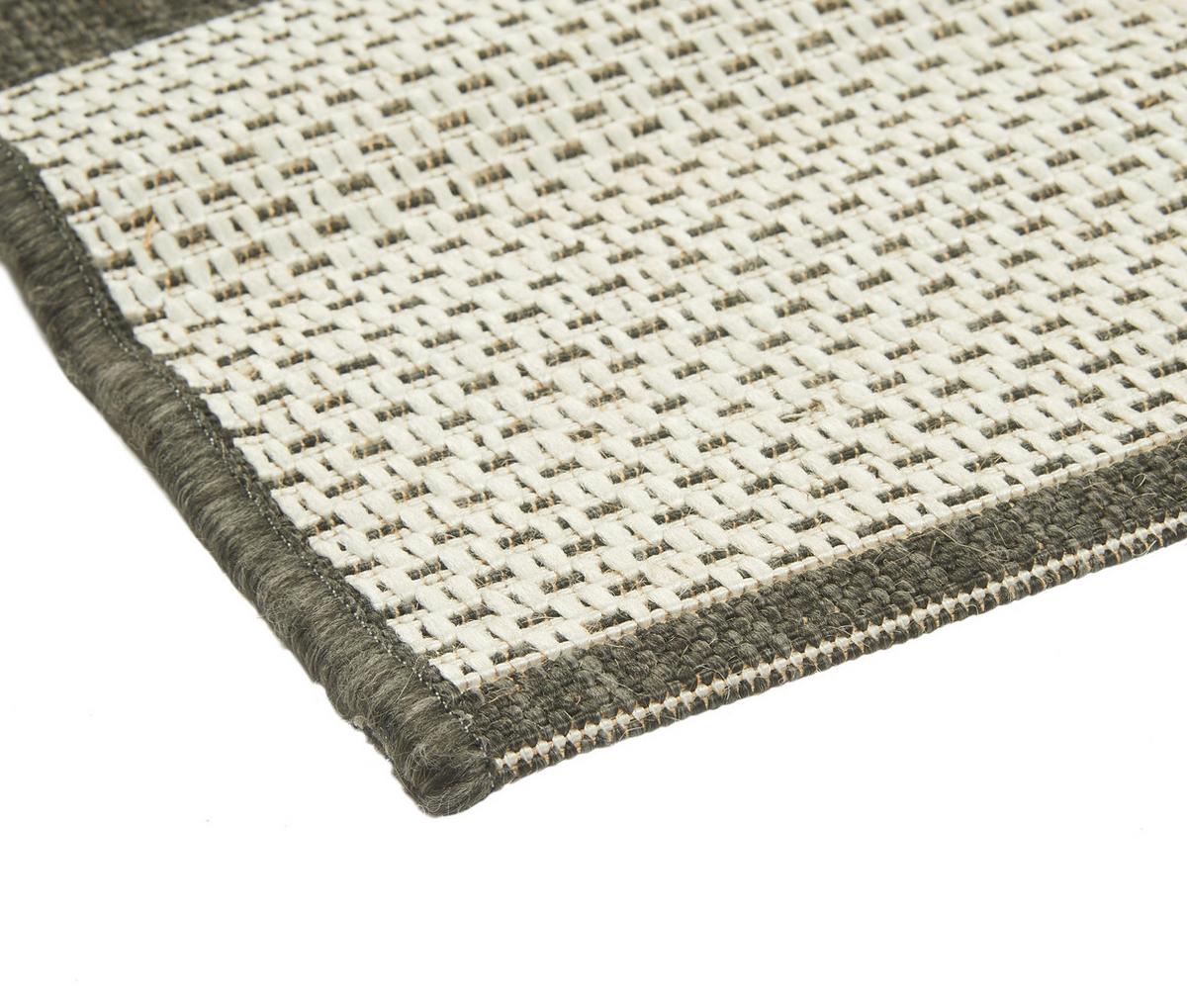Flachwebteppich Anthrazit / Silber Caro 80x150 Cm - Anthrazit/Silberfarben, Basics, Textil (80/150cm) - James Wood