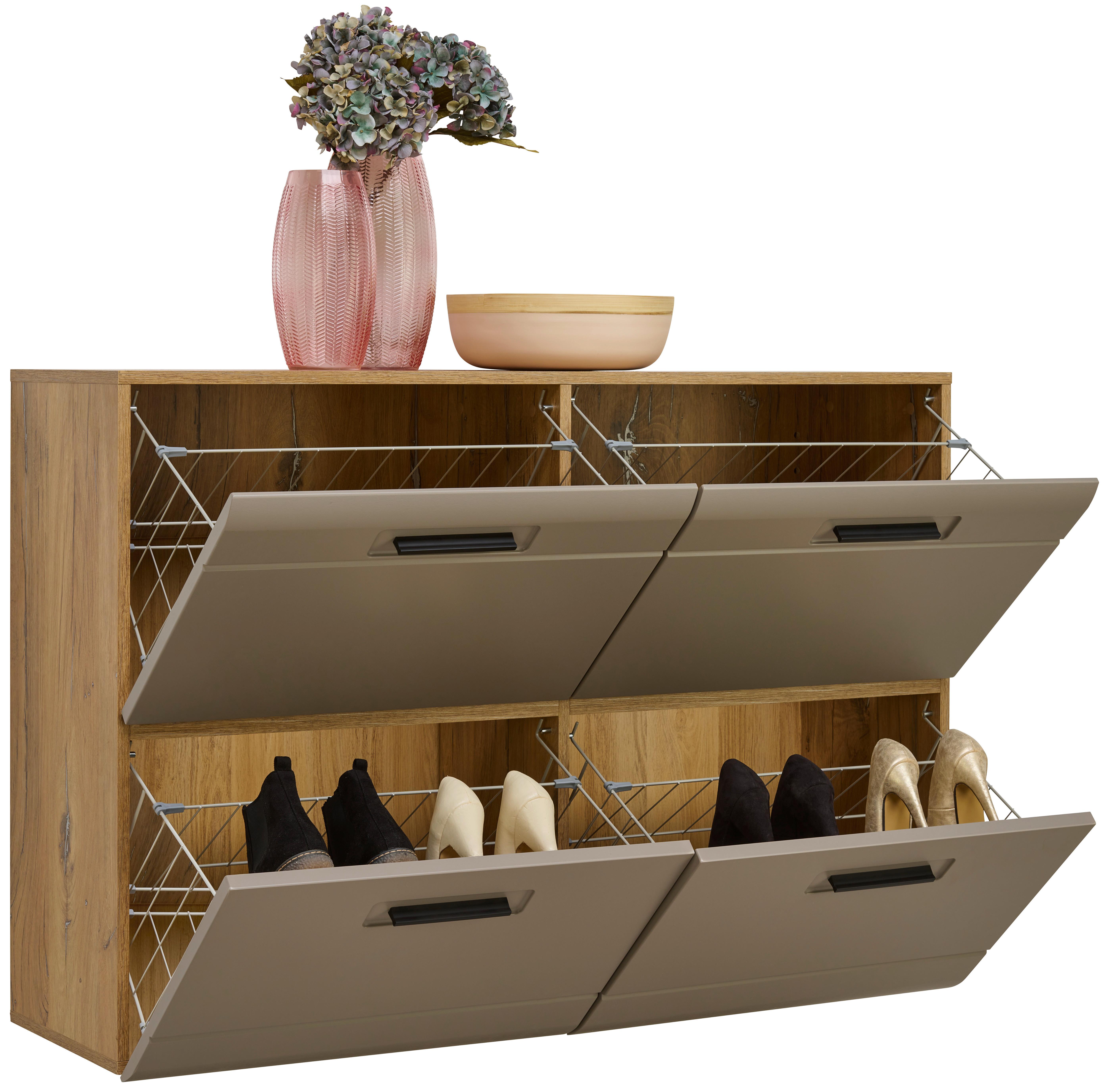 Schuhschrank mit 4 Klappen