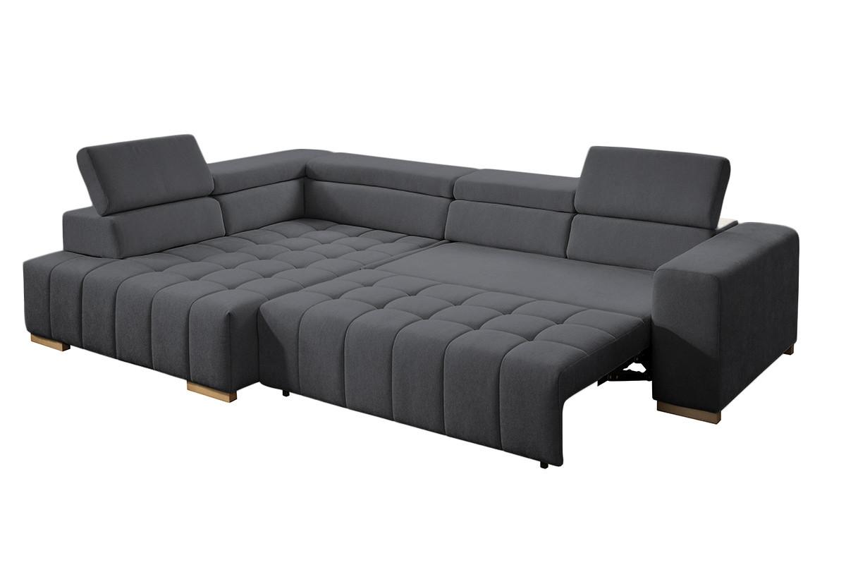 Ecksofa Elias Neu Graphitfarben S: 201x307 Cm - Graphitfarben/Naturfarben, Design, Textil (201/307cm) - Livetastic