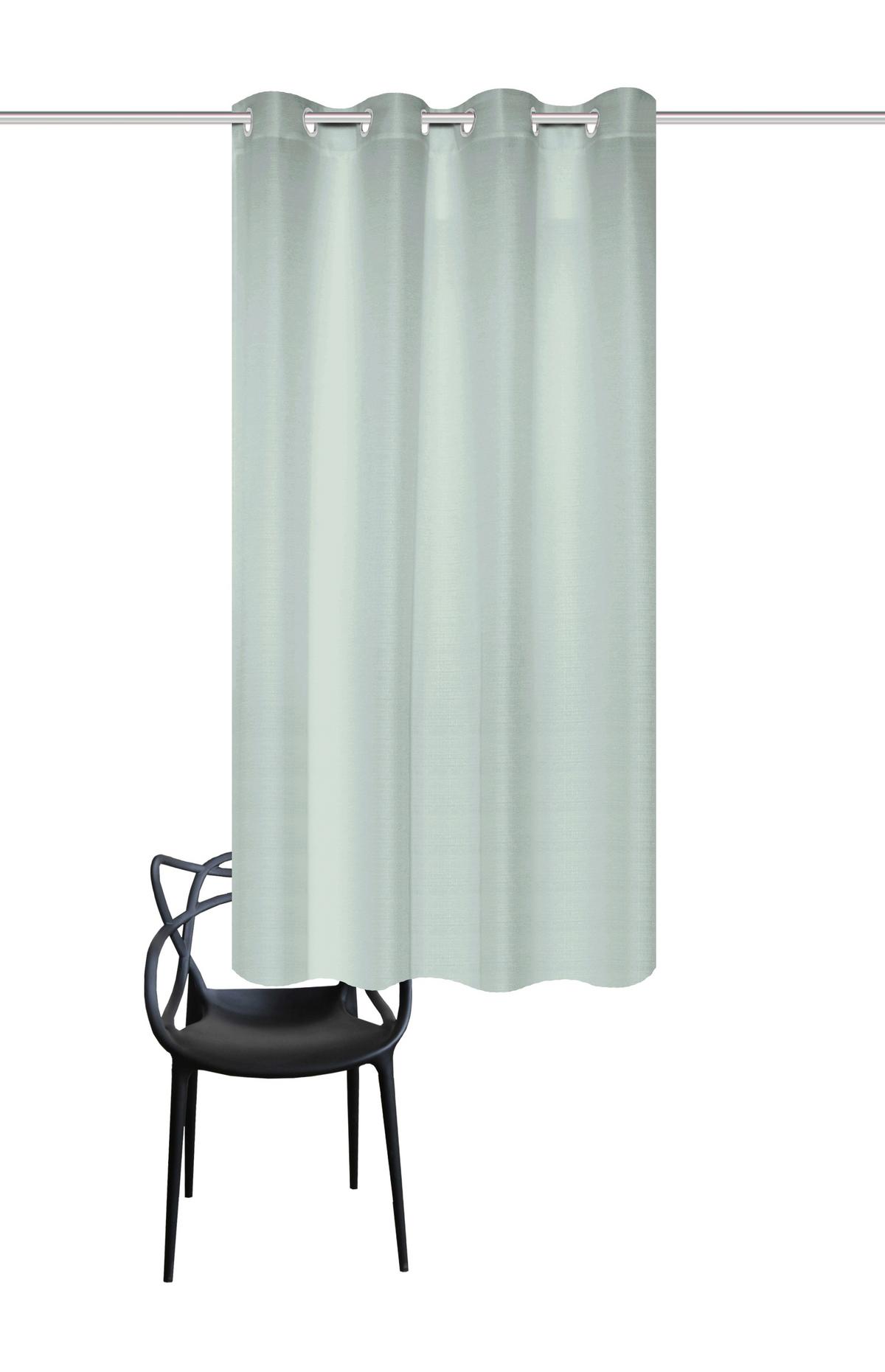 Ösenvorhang Benoga - Mintgrün, Basics, Textil (135/175cm)