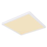 Led-deckenleuchte Sapana L: 29,4 Cm Mit Memory-Funktion - Opal/Weiß, Basics, Kunststoff (29,4/29,4/2,5cm) - Globo
